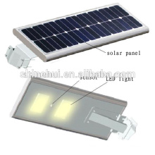 all in one design with high illumination stand alone solar street light pole 30w